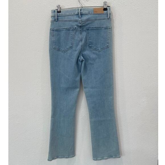 Paige Colette Crop Flare Jeans Size 27 Light Blue - Picture 2 of 7